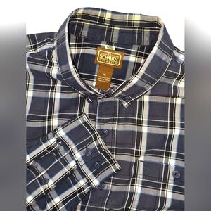 VTG C.E Schmidt Workwear Long Sleeve Button Down 100% Cotton‎ Shirt Size XL